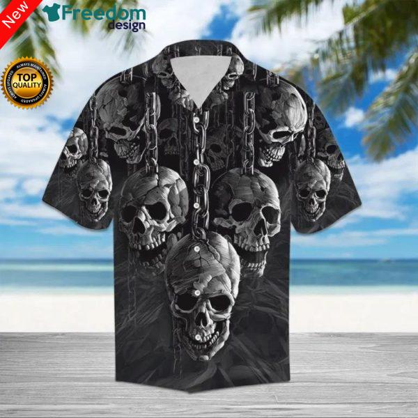 Chained Skull Hawaiian Shirt Unisex-1