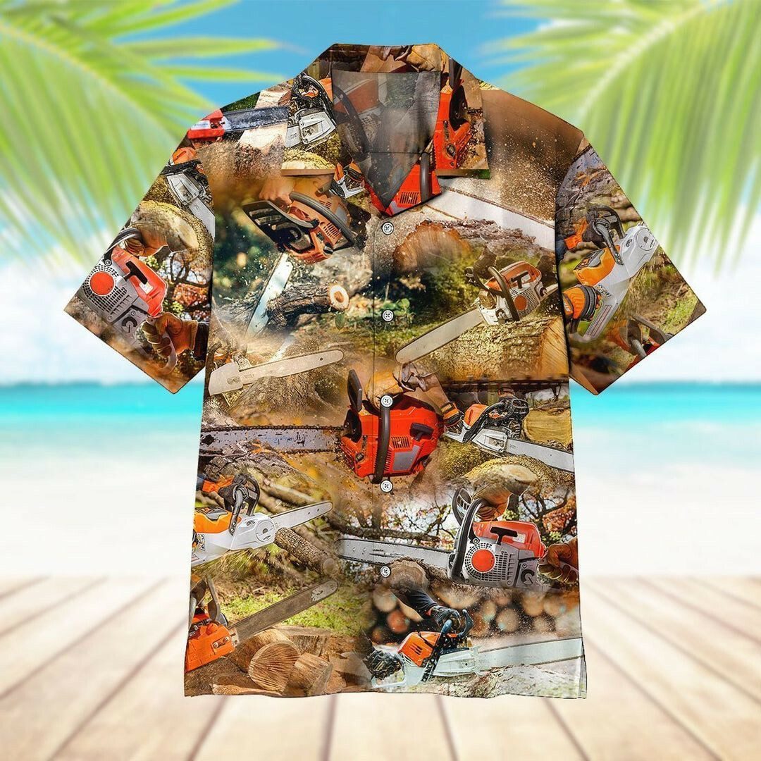 Chainsaw 3d All Over Printed Hawaiian Shirt