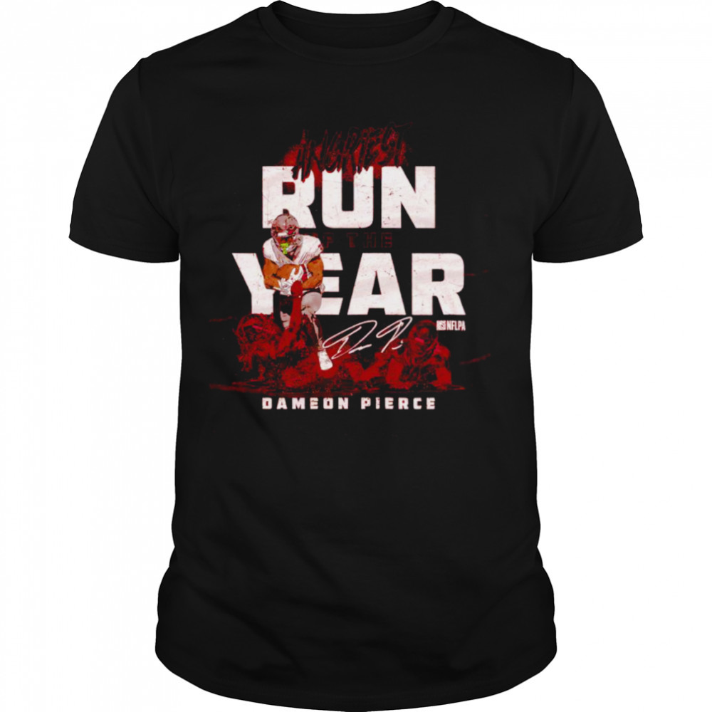 Dameon Pierce Houston Angriest run of the year signature shirt