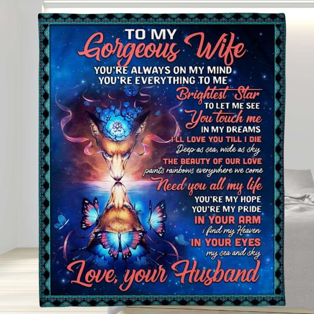 I Love You Till I Die To My Wife Blanket Personalized Gift For Wife