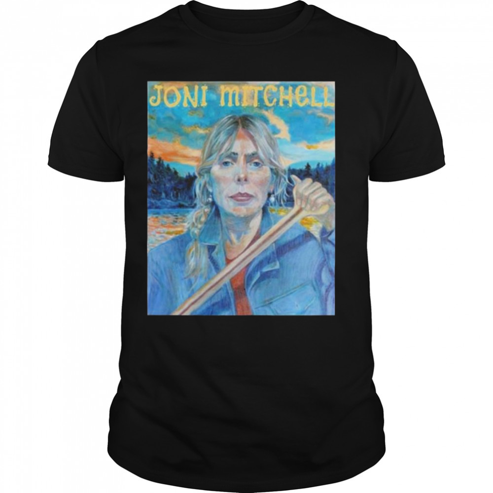 Joni Mitchell Mitchell Blue Portrait Shirt