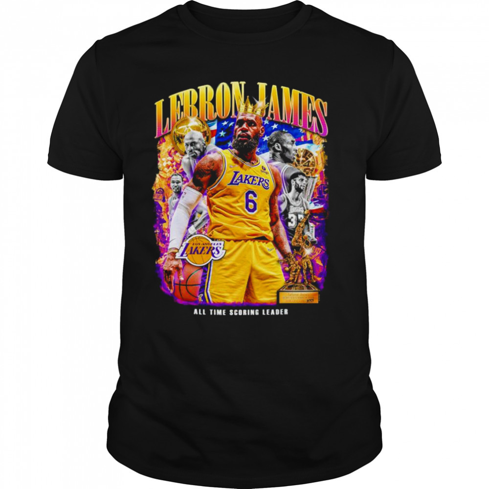 King Lebron James all time scoring leader Los Angeles Lakers shirt