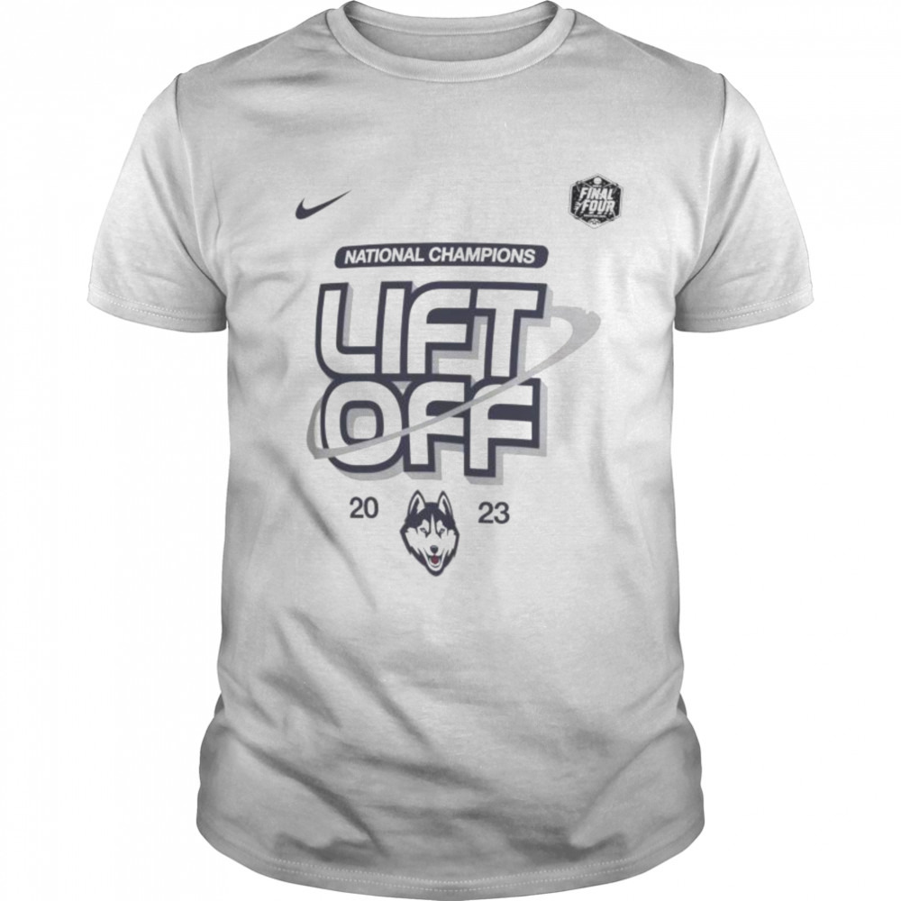 Nike UConn Huskies 2023 Men’s Basketball National Champions Lift Off T-Shirt