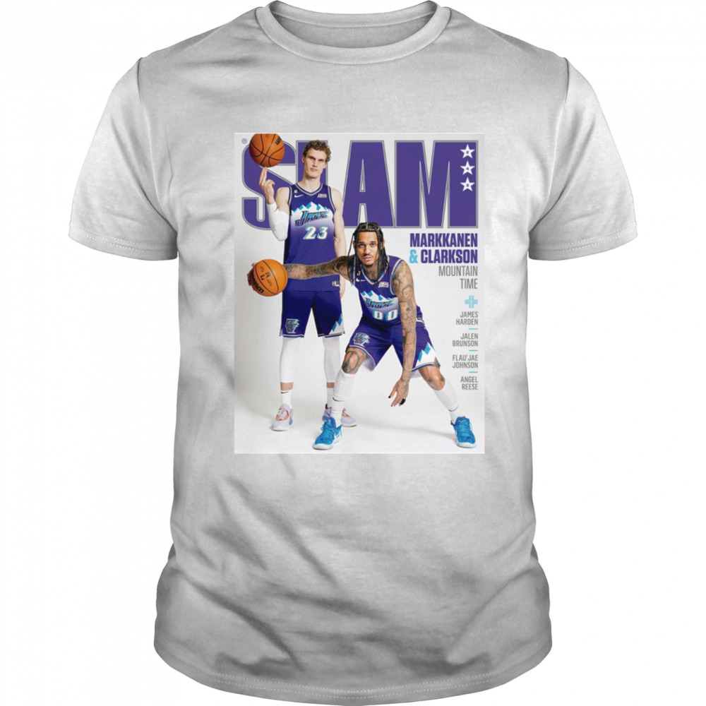 SLAM 243 Lauri Markkanen and Jordan Clarkson shirt