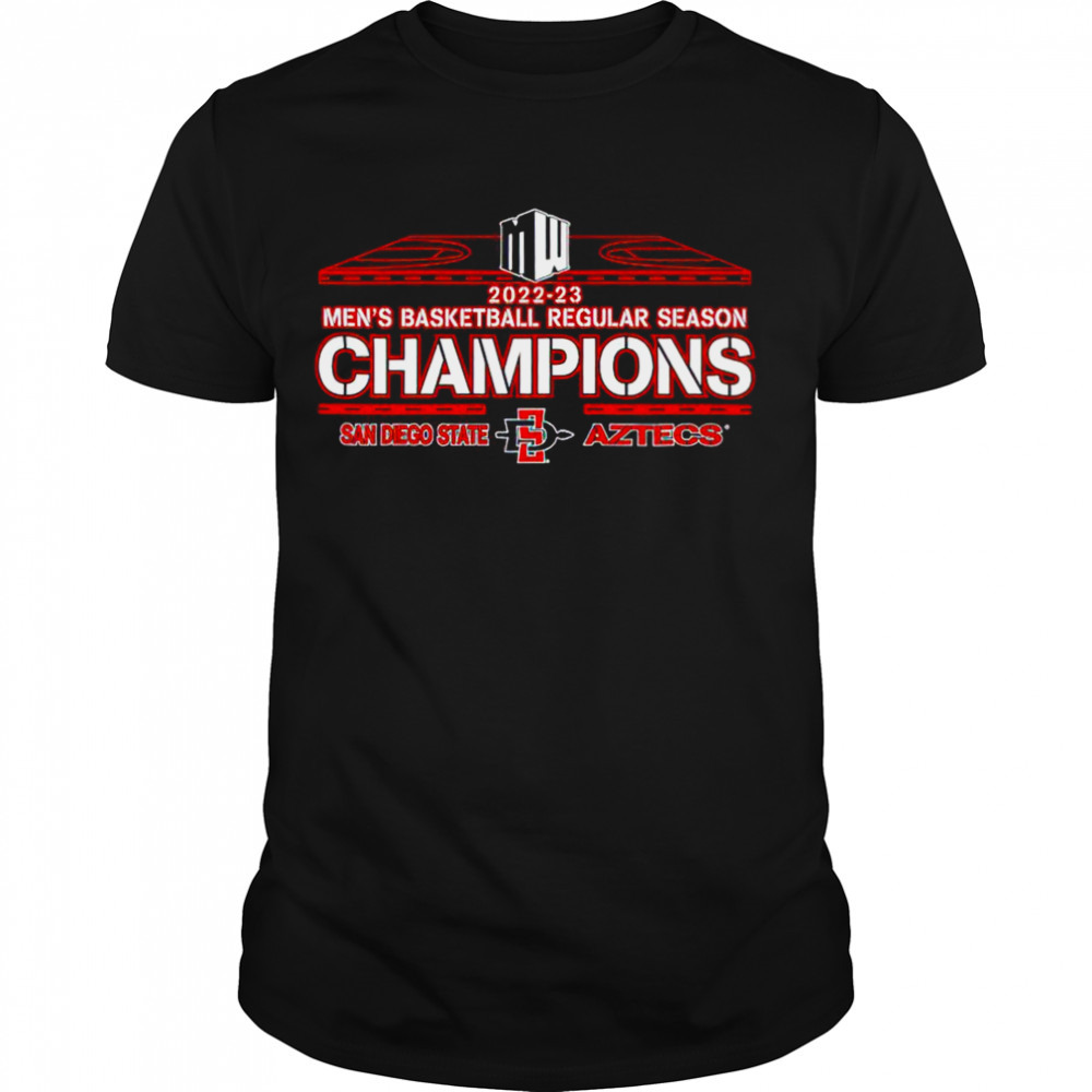 San Diego State 2023 Men’S Basketball regular season champions shirt