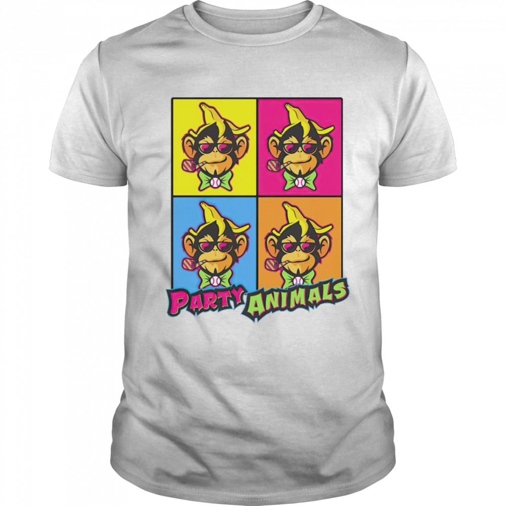 Savannah Bananas warhol party animals picture shirt