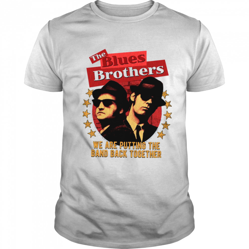 Slim Fit Creme Retro Wave The Blues Brothers shirt