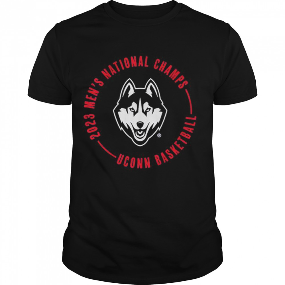 Uconn Men’s 2023 National Championship Circle Text Shirt