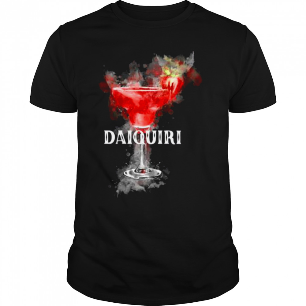 Watercolor Daiquiri Cocktail Graphic shirt