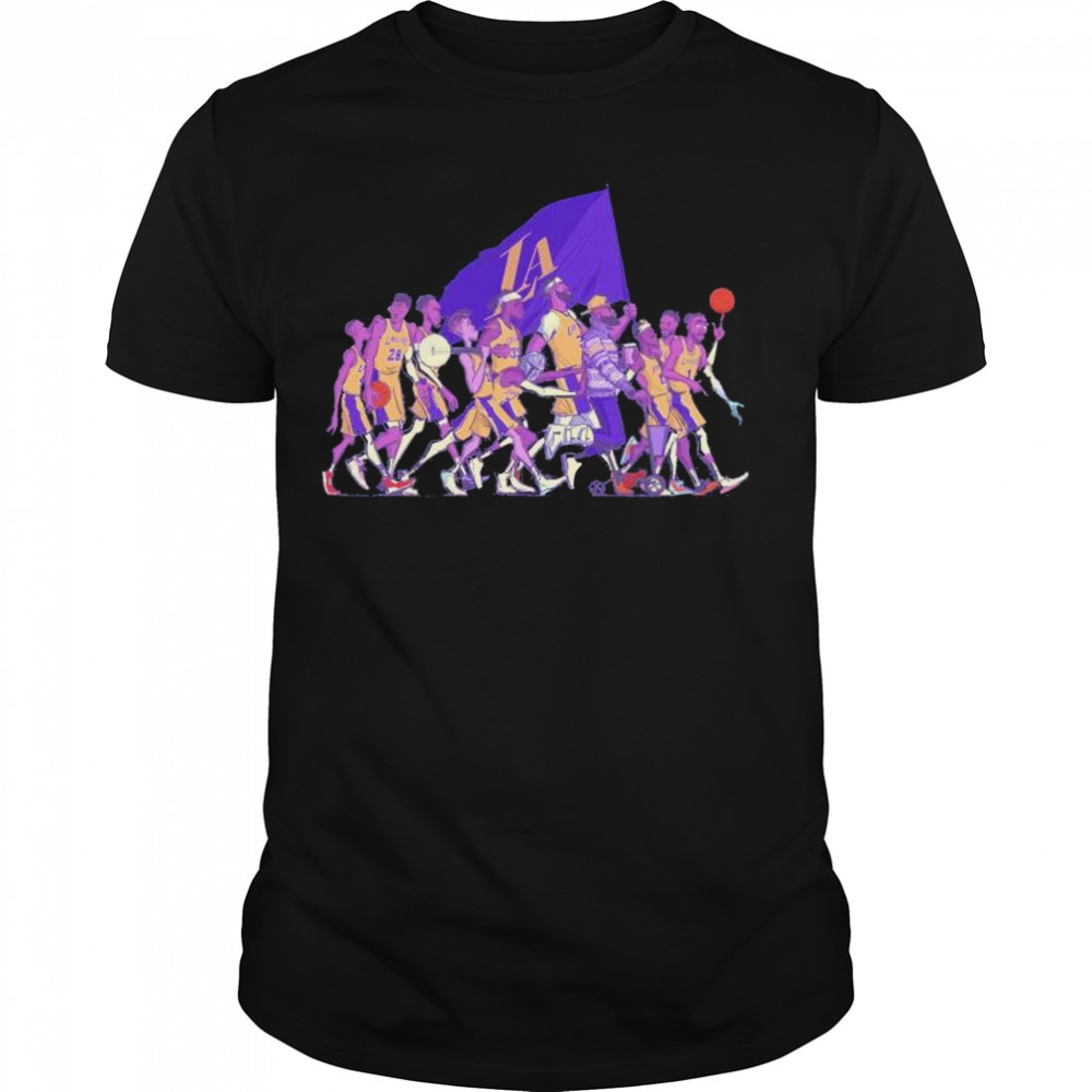 rolling into monday LA Lakers basketball shirt