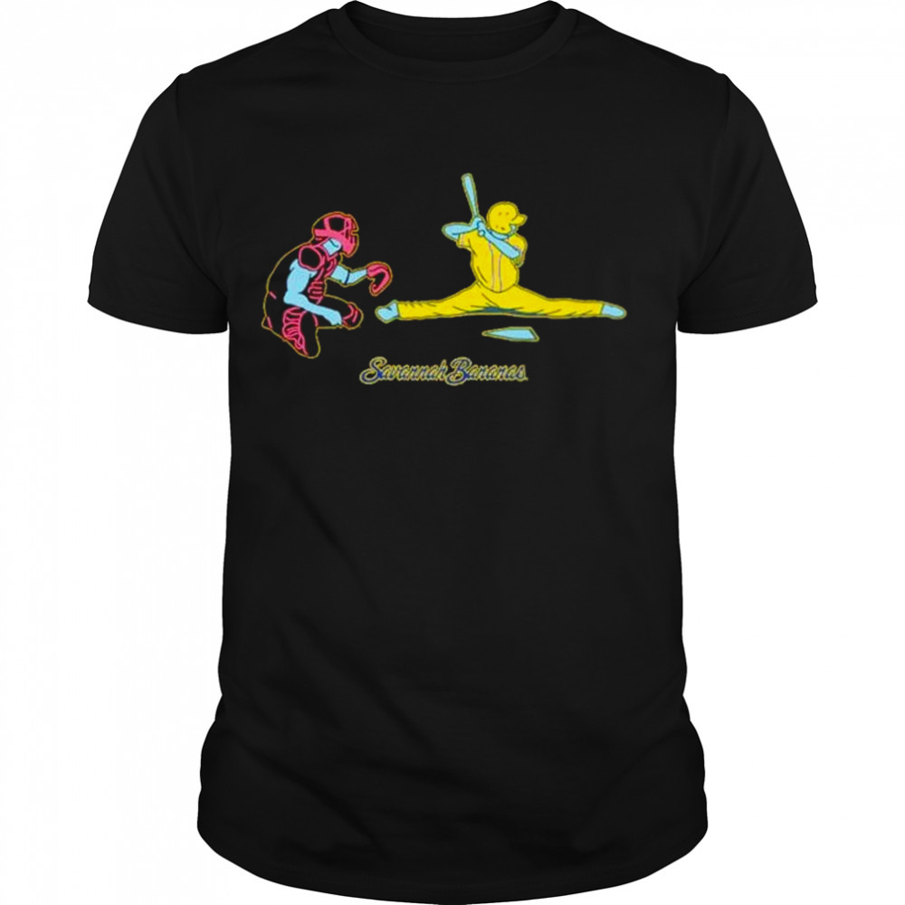 savannah Bananas splits baseball shirt