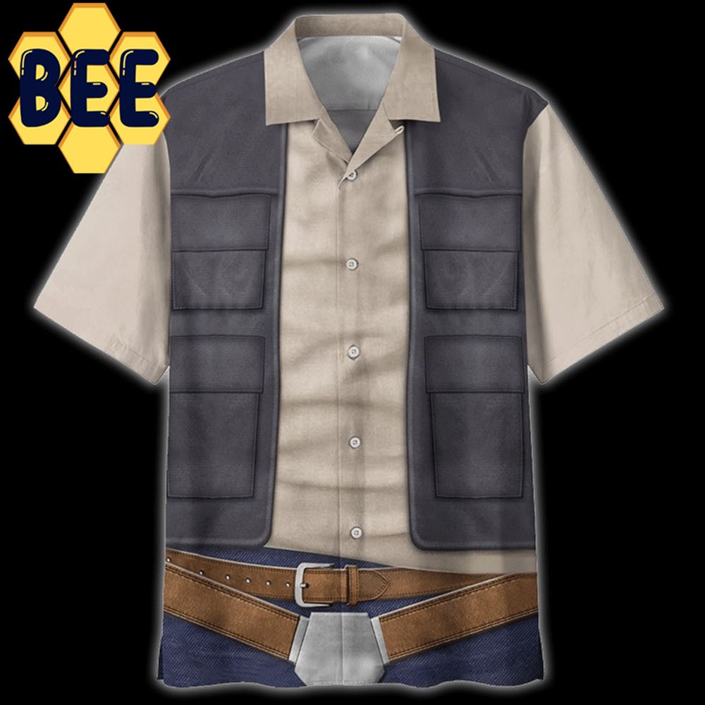 Cosplay Han Solo Sw Movie Halloween Hawaiian Shirt-1