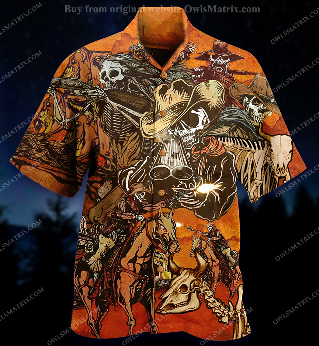 Cowboy Skull War Limited Edition – Hawaiian Shirt