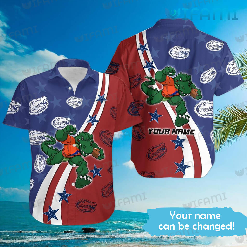 Custom Gators Hawaiian Shirt Star Mascot Florida Gators Gift