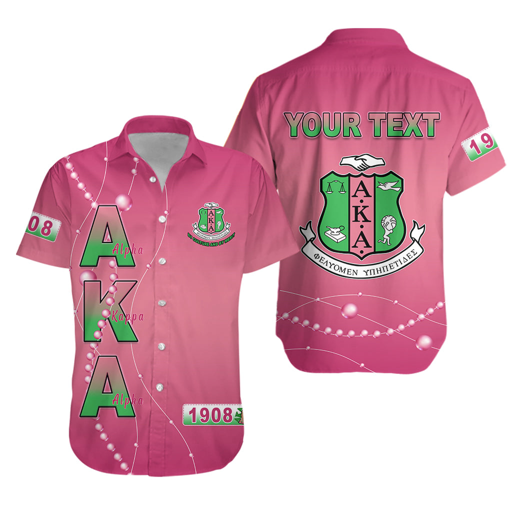 Custom Personalised Alpha Kappa Alpha Hawaiian Shirt Pretty Girls With Pearl Lt13 New Hawaiian Holiday Outfits-1