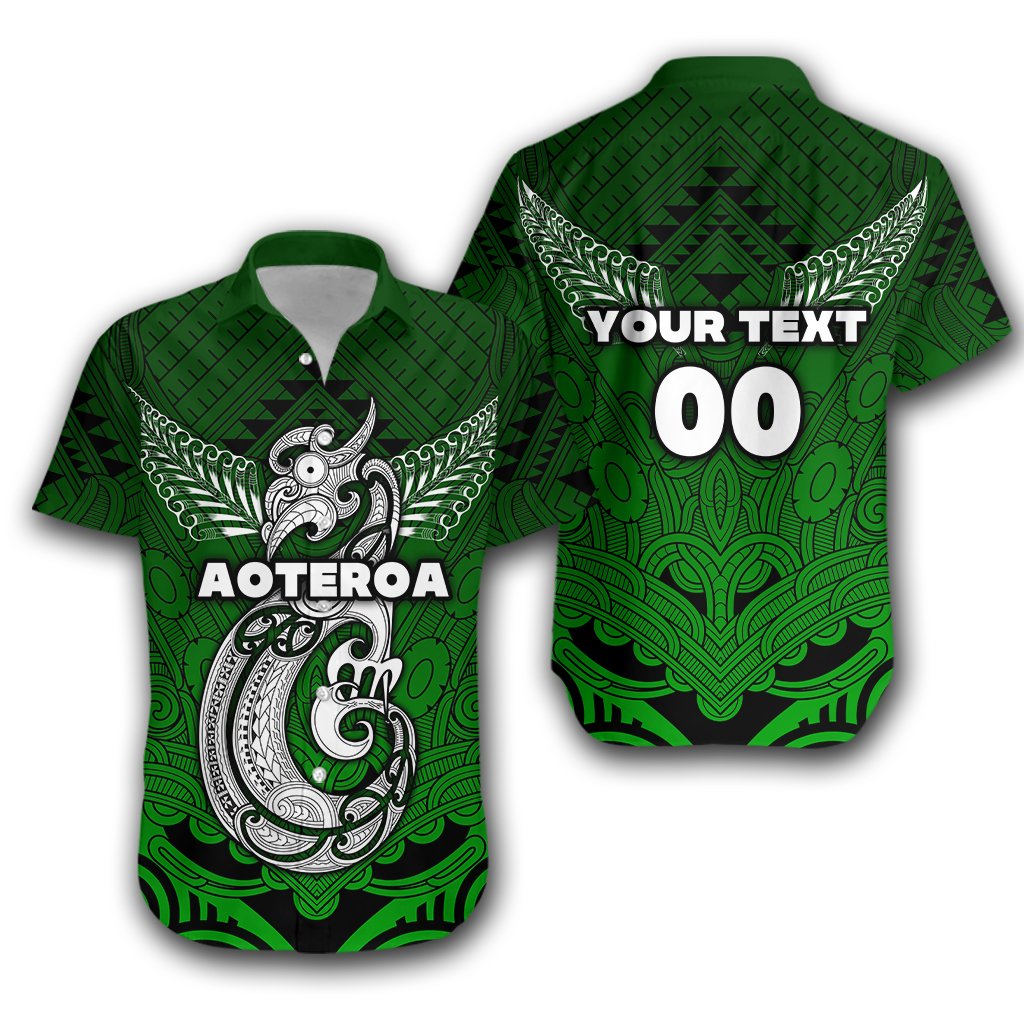 Custom Personalised Maori Aotearoa Manania Hawaiian Shirt