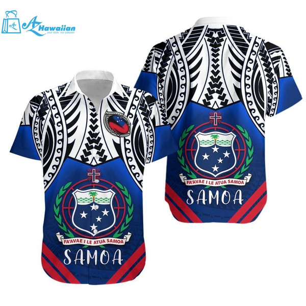 Custom Personalised Samoa Rugby Hawaiian Shirt Best Gift Ideas-1