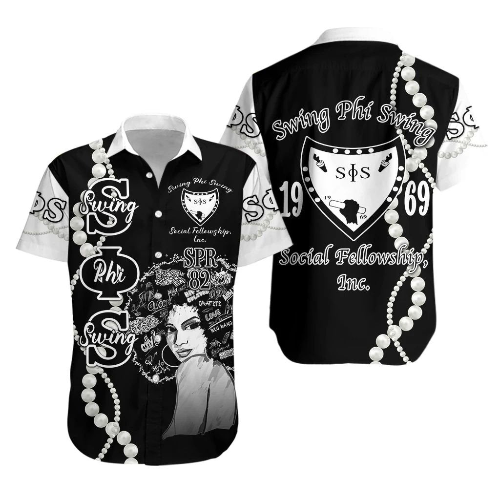 Custom Personalised Swing Phi Swing Hawaiian Shirt