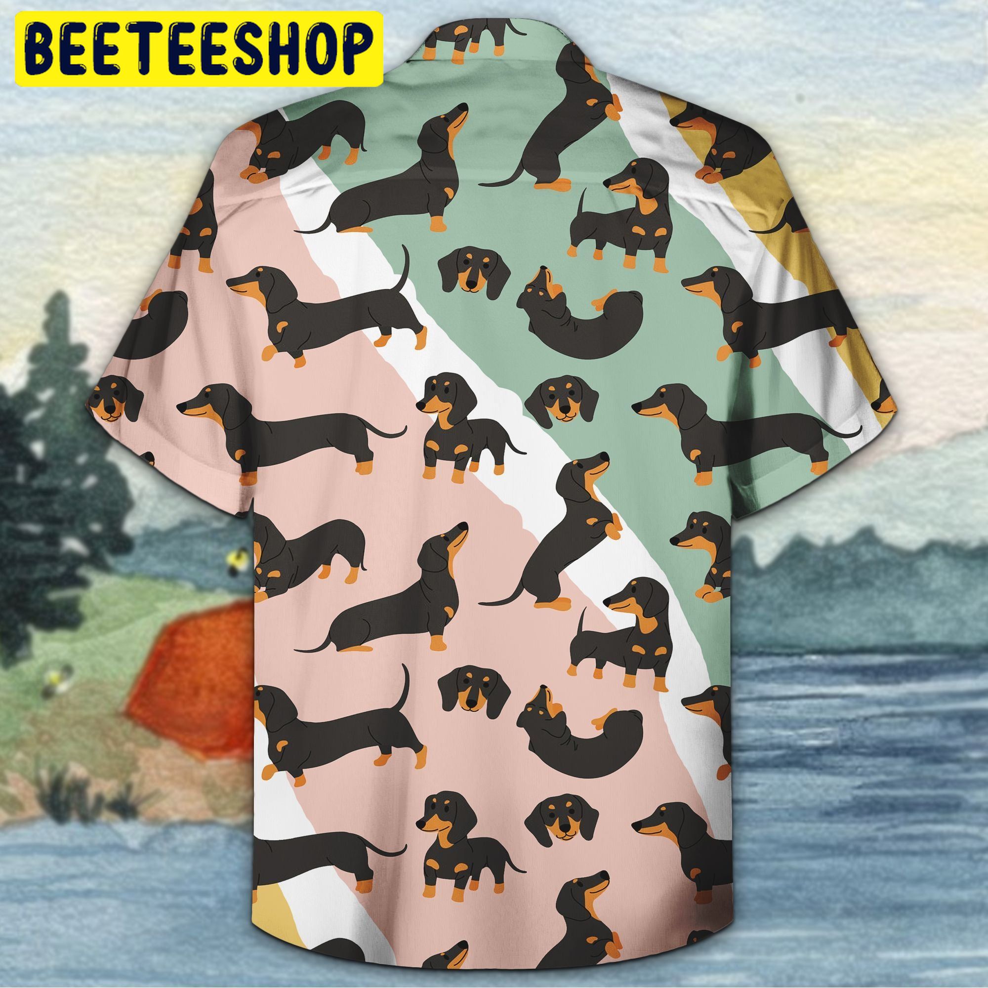 Dachshund So Cute 3d All Over Printed Trending Hawaiian Shirt-1