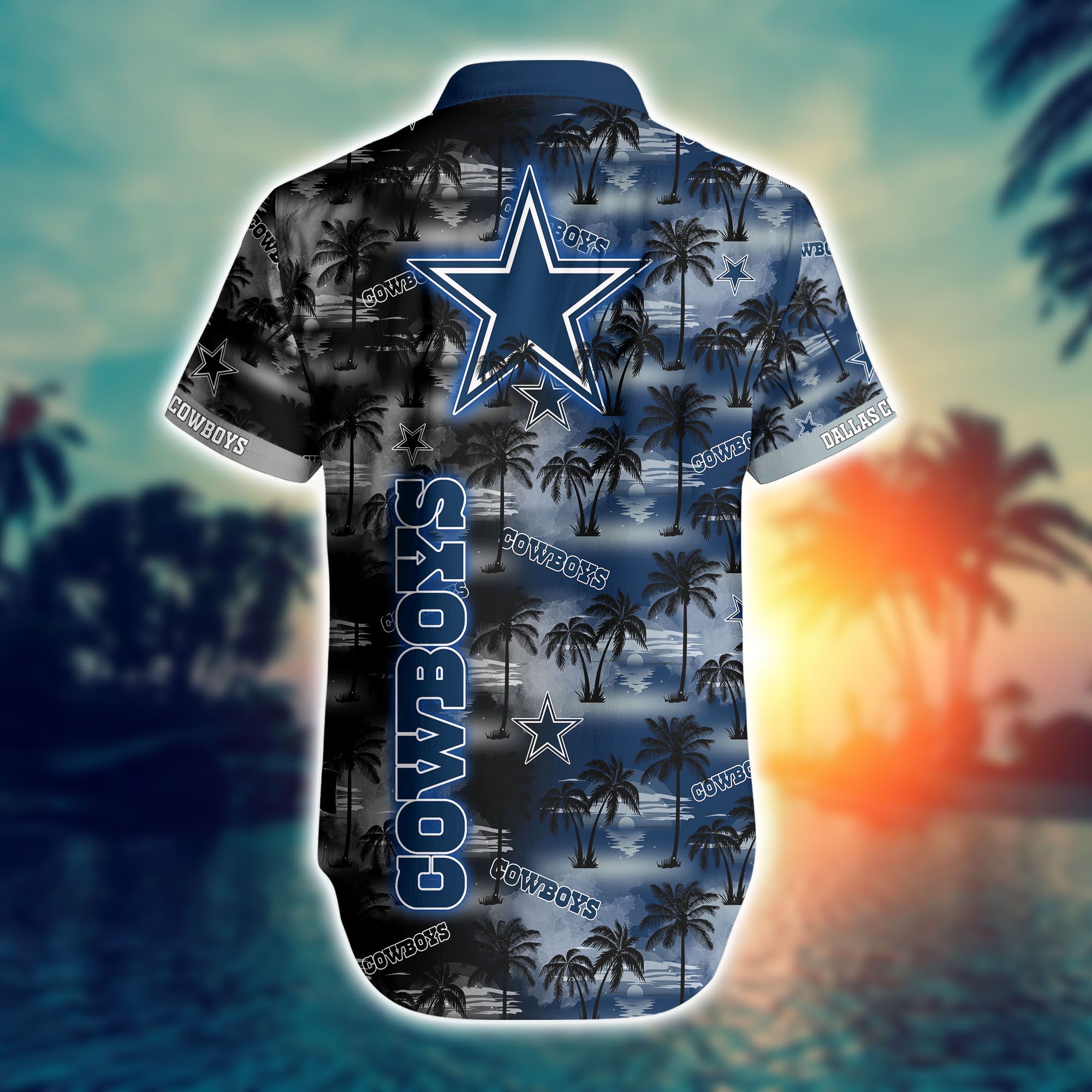 Dallas Cowboys Nfl Hawaii Full 3d Shirts For Fans-1