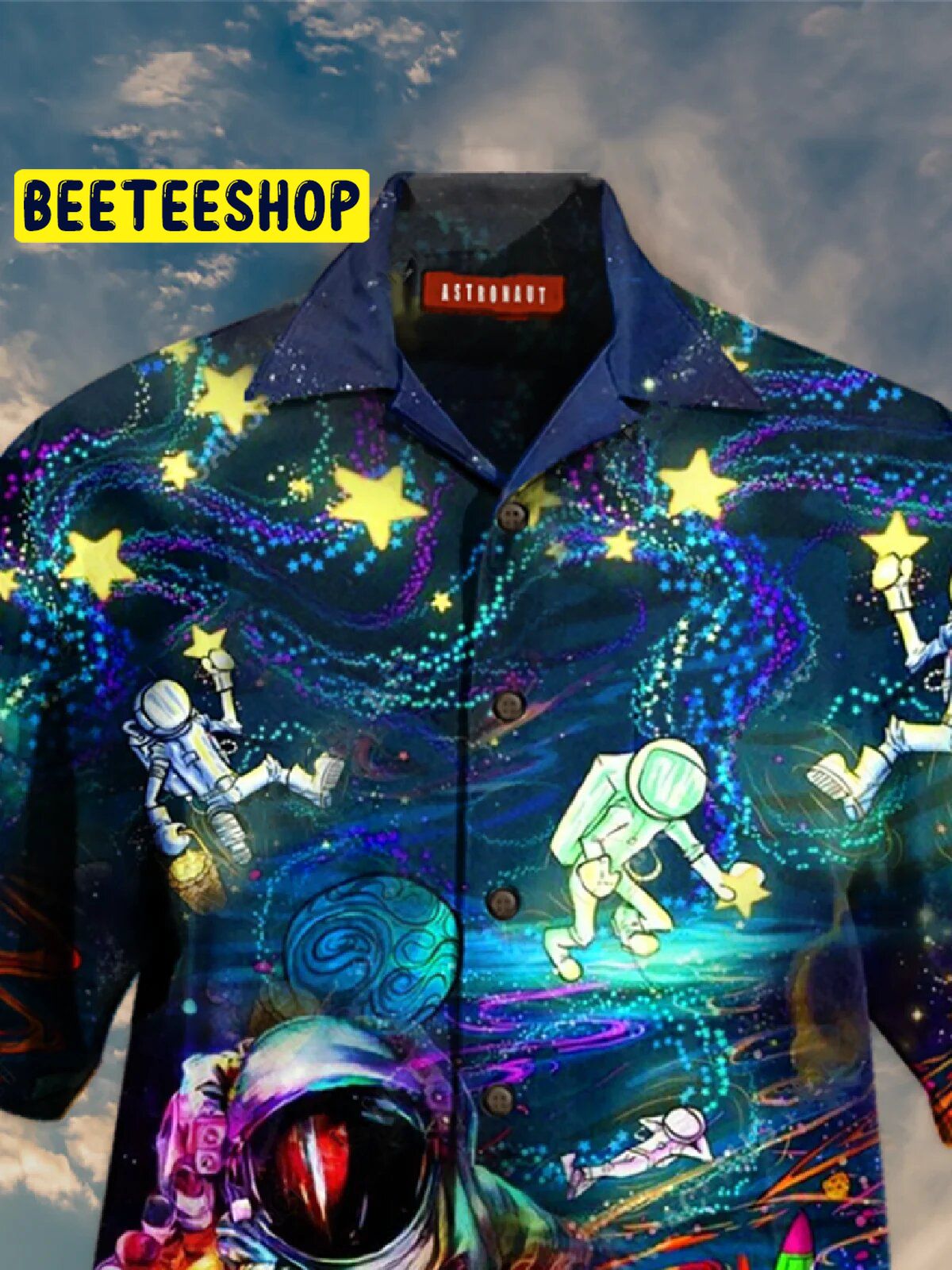 Design Astronaut 3d All Over Printed Trending Hawaiian Shirt-1