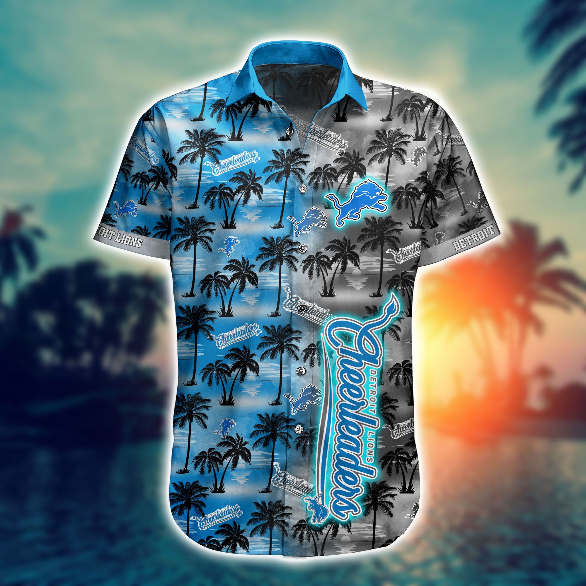 Detroit Lions Nfl Hawaii Full 3d Shirts For Fans-1