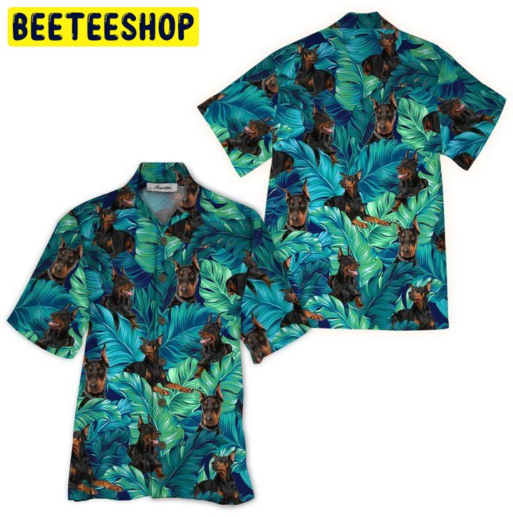 Doberman 3d All Over Printed Trending Hawaiian Shirt-1