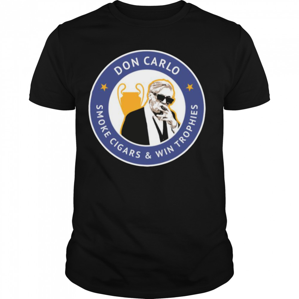 Don Carlo Ancelotti Real Madrid Trophy shirt