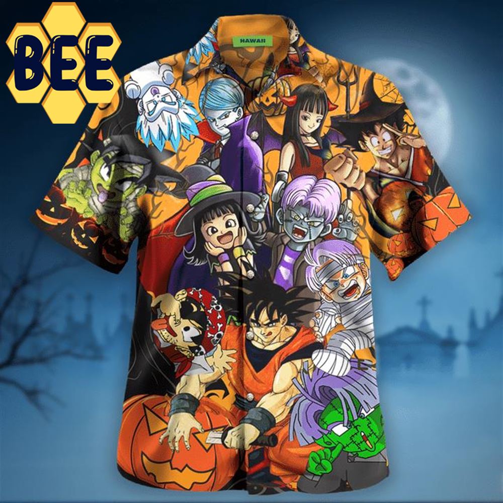 Dragon Ball Horror Style Halloween Hawaiian Shirt-1