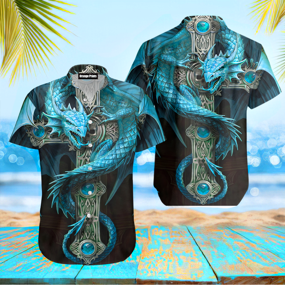 Dragon Skull Hawaiian Shirt For Men Women Adult Wt5048-1