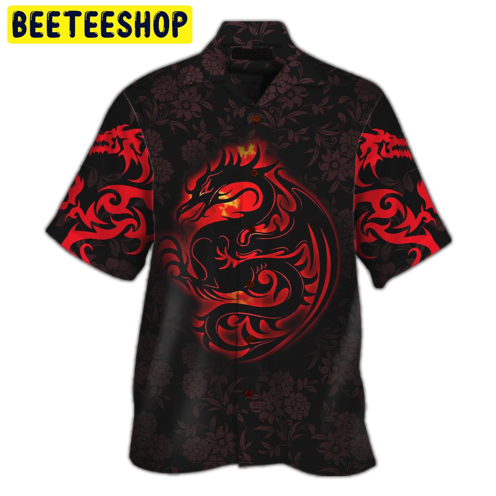 Dragon Tribal Tattoo Art Trending Hawaiian Shirt-1