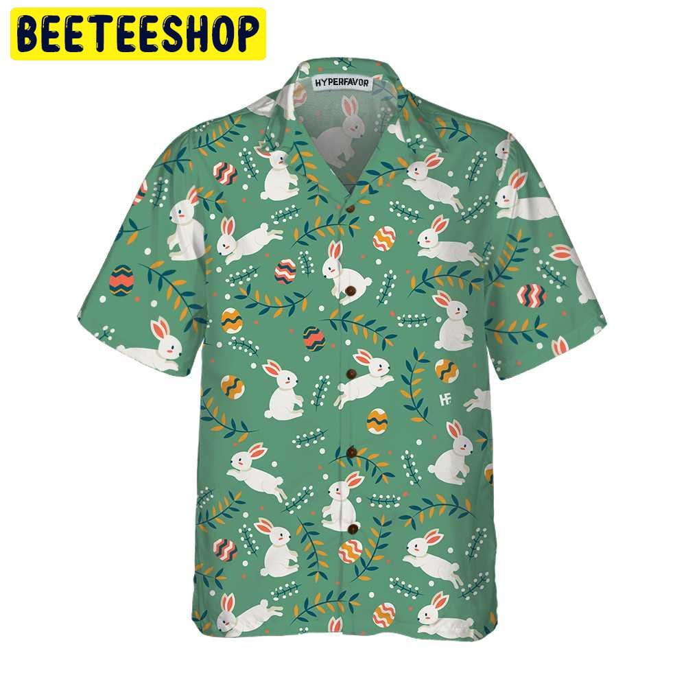 Easter Egg And Bunny Trending Hawaiian Shirt-1