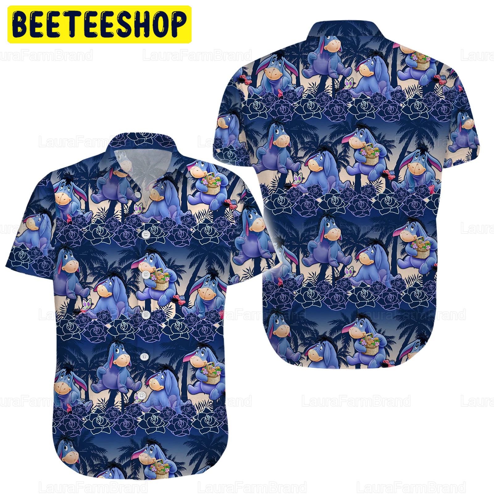 Eeyore Tropical Trending Hawaiian Shirt-1