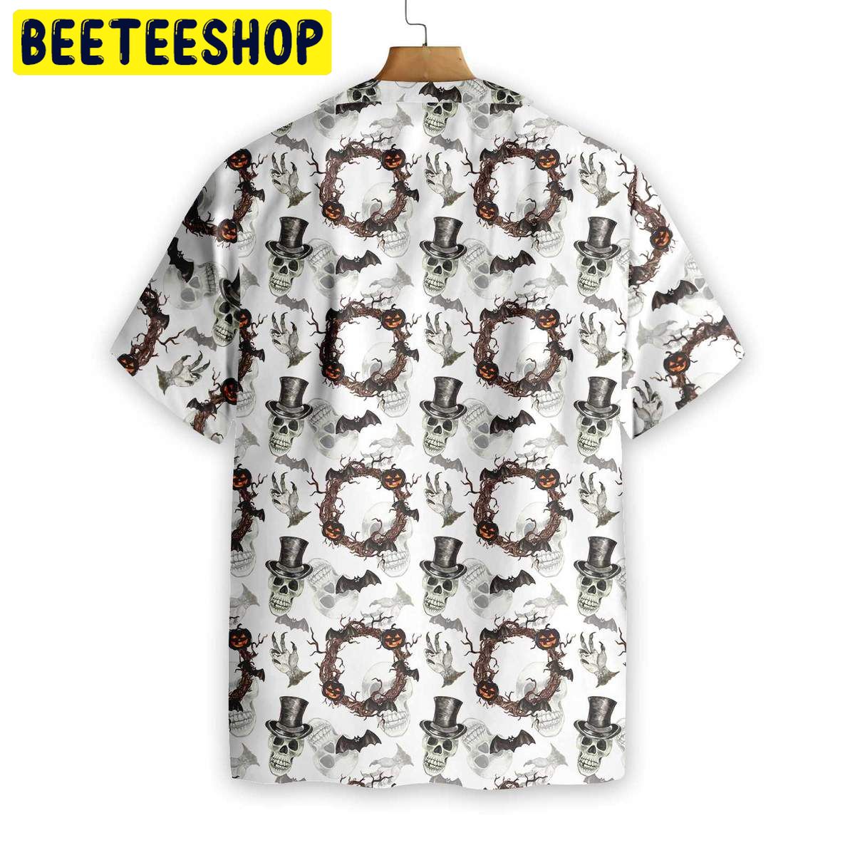 Festive Halloween Gentleman Skull Trending Hawaiian Shirt-1