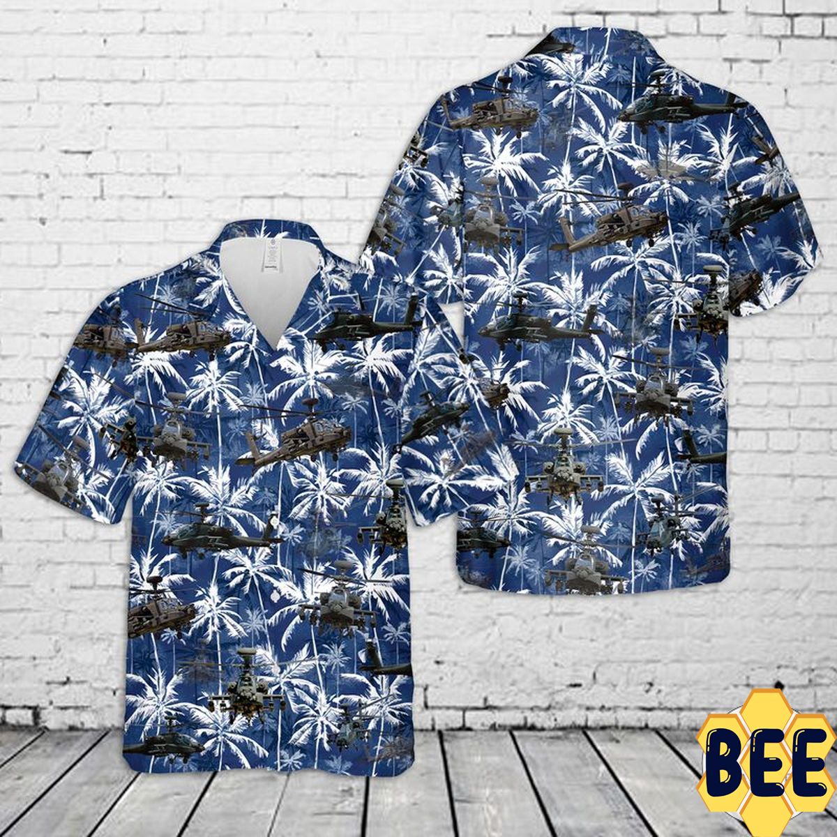 Fire Us Army Boeing Ah-64 Apache Trending Hawaiian Shirt-1
