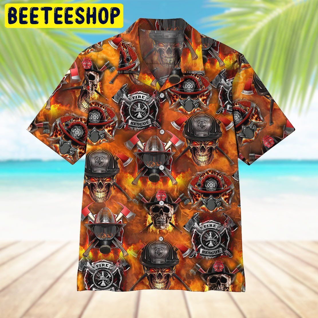 Firefighter Trending Hawaiian Shirt-1