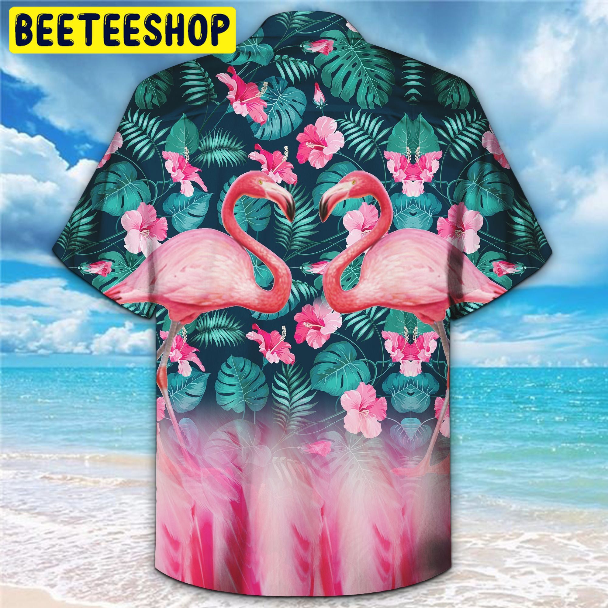 Flamingo Tropical 3d All Over Printed Trending Hawaiian Shirt-1