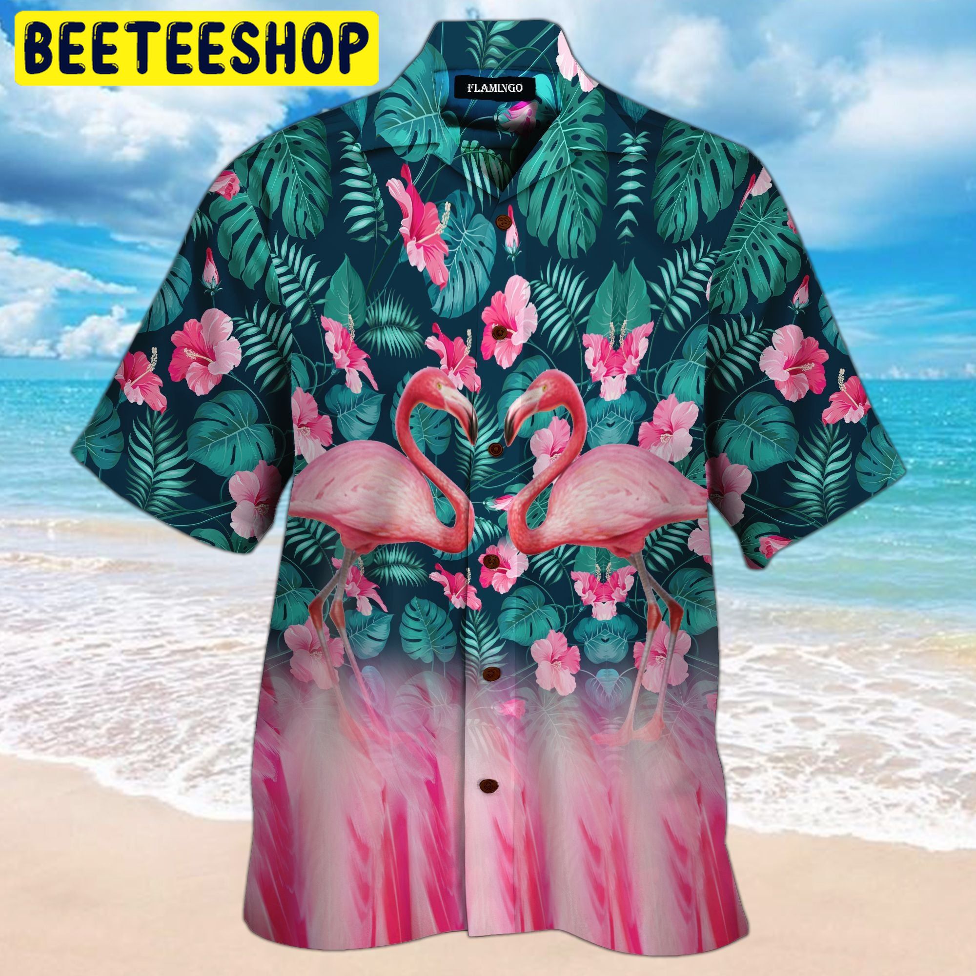 Flamingo Tropical 3d All Over Printed Trending Hawaiian Shirt-1