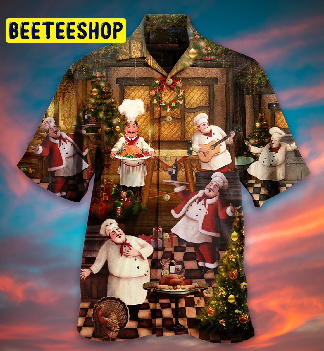 Food Merry Christmas Trending Hawaiian Shirt-1