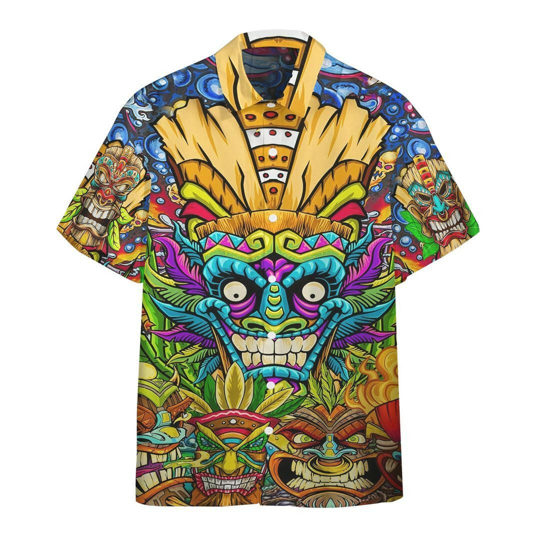 Funny Tiki Combo Hawaiian Shirt And Shorts