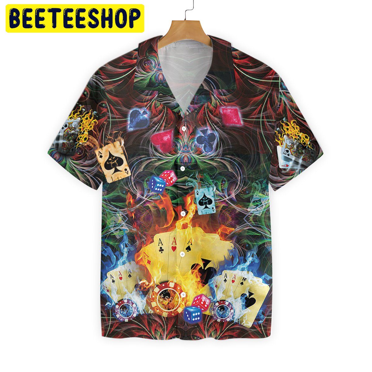 Gambling 3d All Over Printed Trending Hawaiian Shirt-1