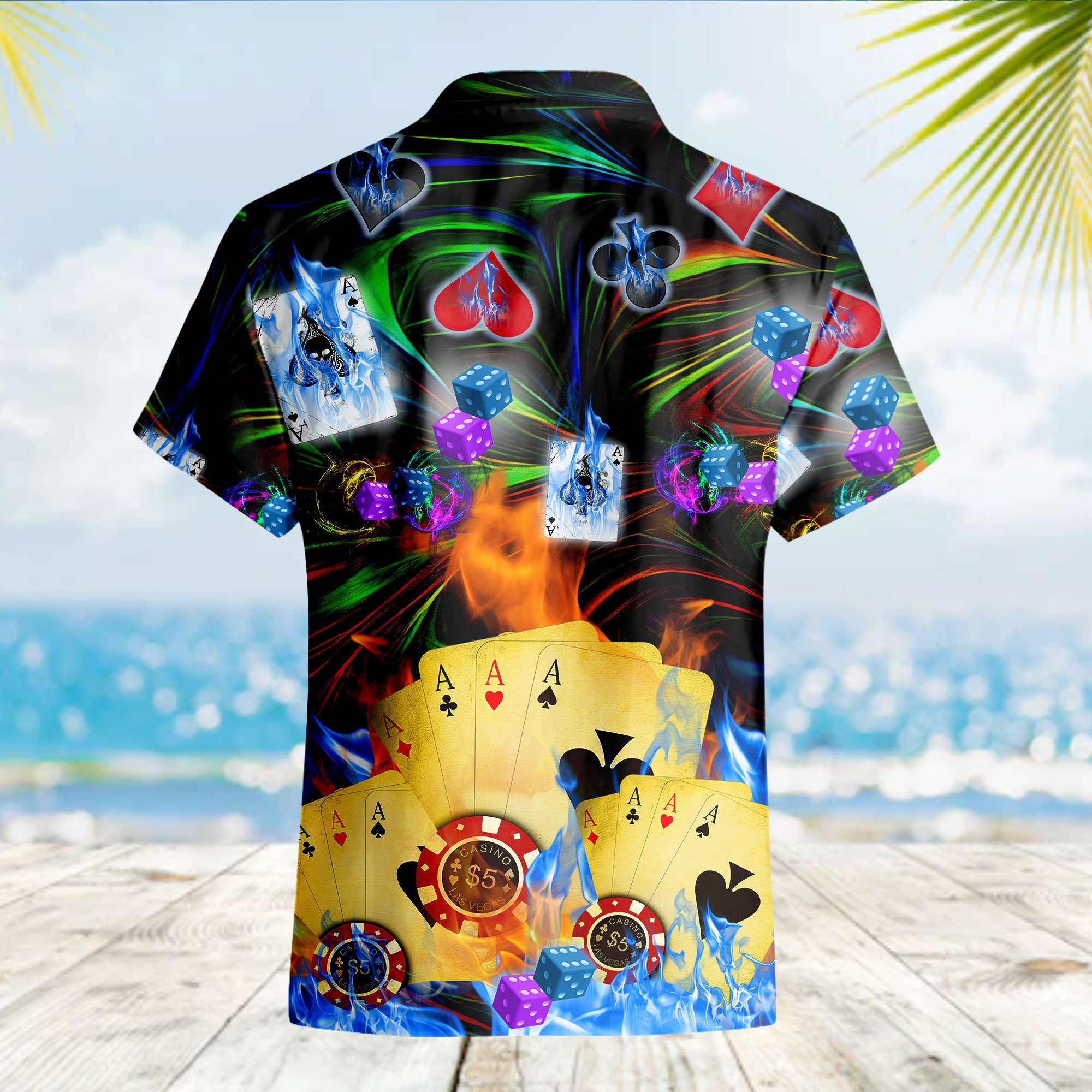 Gambling Hawaii Beach Clothing Shirt