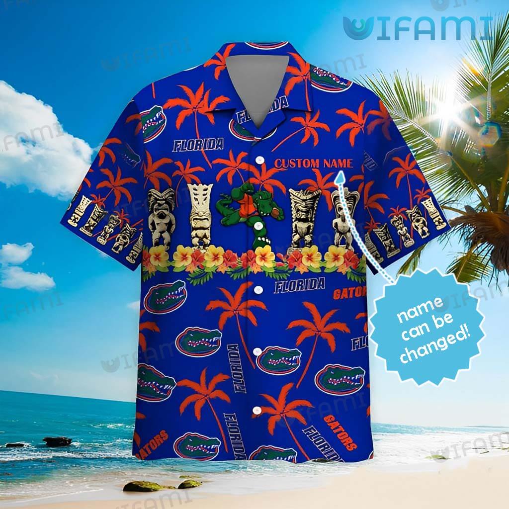 Gators Hawaiian Shirt Mascot Tiki Mask Coconut Florida Gators Gift