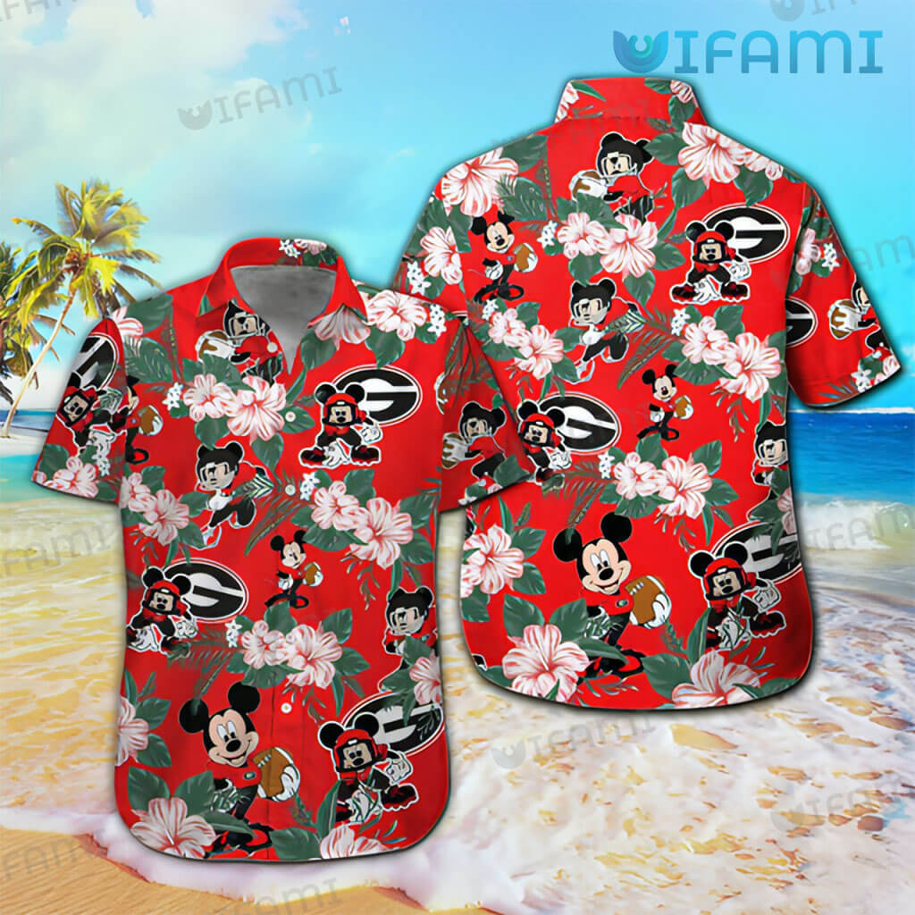 Georgia Bulldogs Hawaiian Shirt Mickey Mouse Georgia Bulldogs Gift