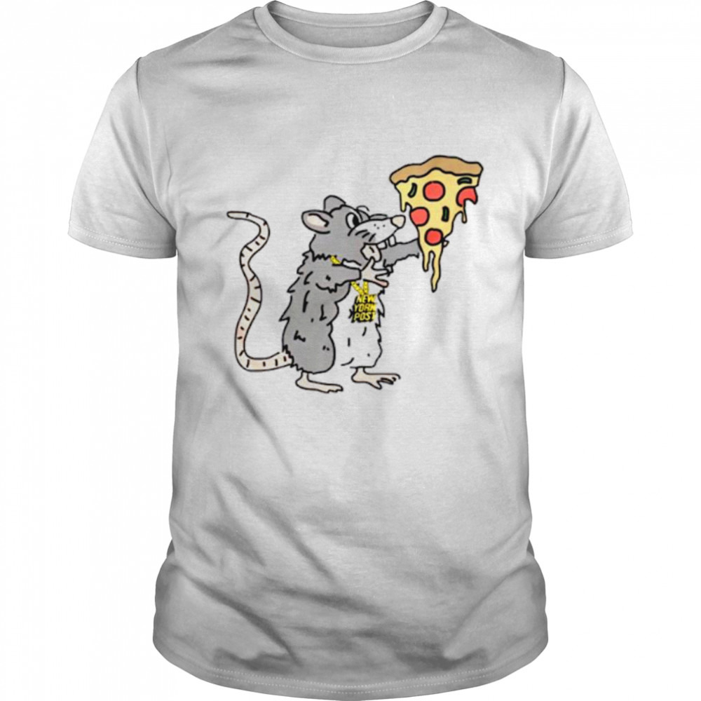 New York Post Pizza rat shirt
