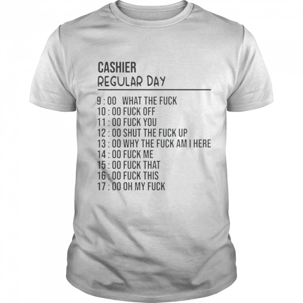 Regular Cashier Day Funny Cashier shirt