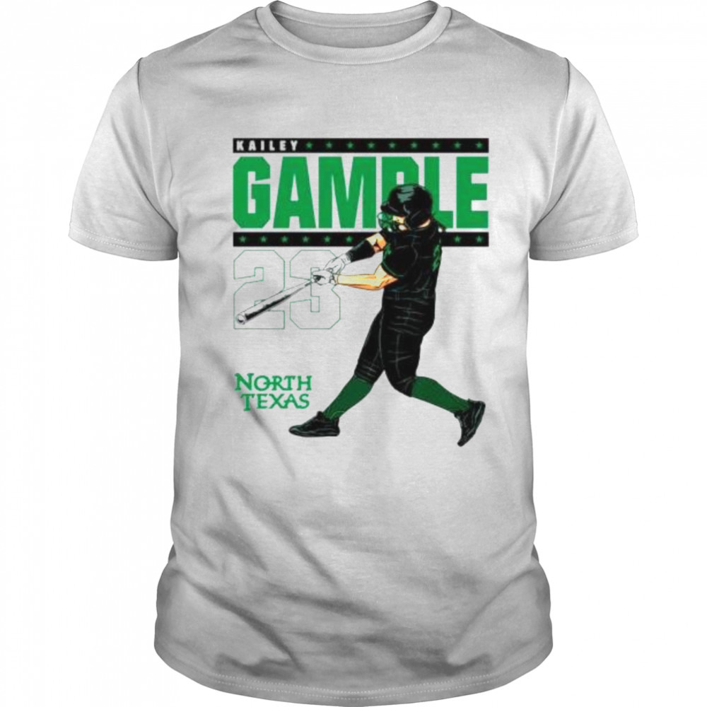 kailey Gamble North Texas Mean Green baseball shirt
