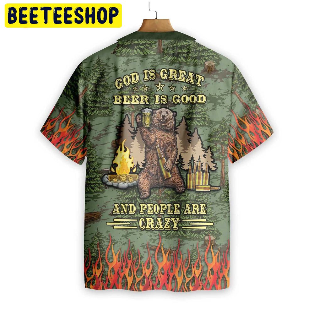 God Is Great Beer Is Good Trending Hawaiian Shirt-1