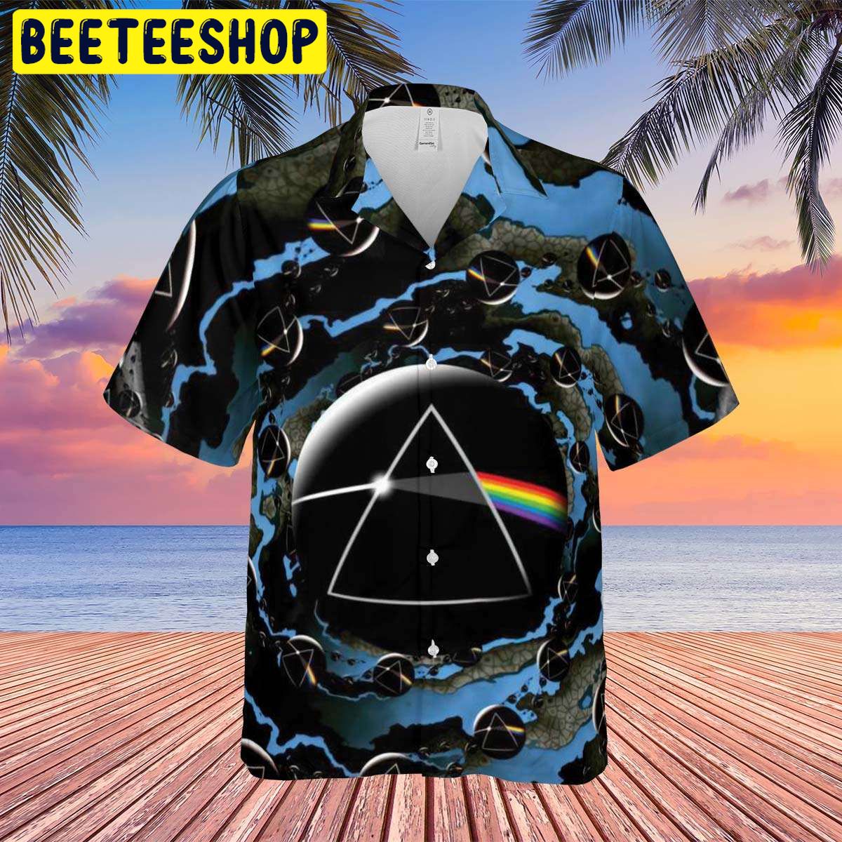 Good Bye Blue Sky Dark Side Of The Moon Hawaiian Shirt-1