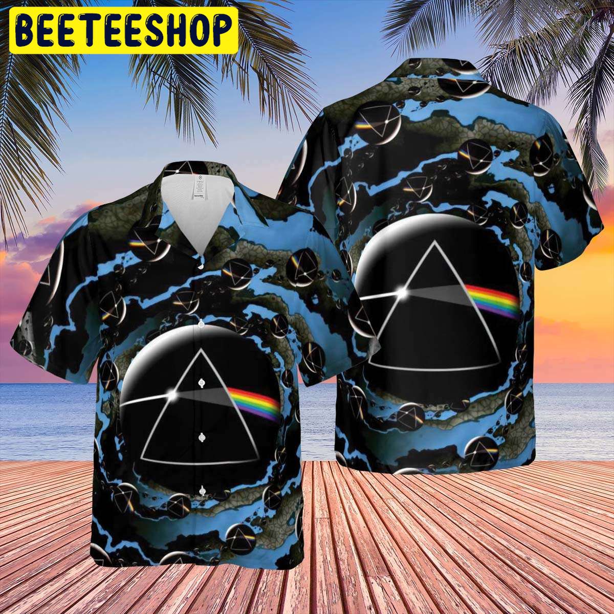 Good Bye Blue Sky Dark Side Of The Moon Hawaiian Shirt-1
